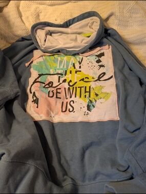 Star Wars Blue and Lime Hooded Sweatshirt